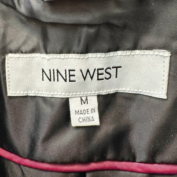 NINE WEST | Leopard Print Animal Faux Fur Zip Coat | Medium - Picture 6 of 8